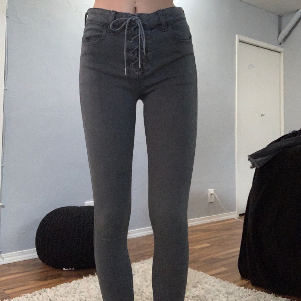 Tie Up Jeans